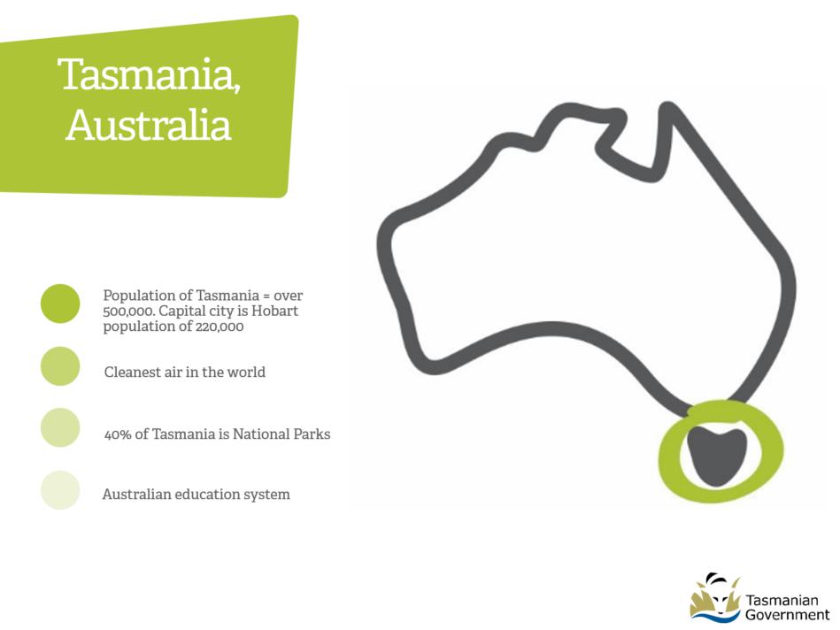 タスマニア州政府教育省 プレゼンテーション①