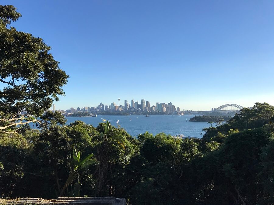 タロンガ動物園からシドニーシティを一望