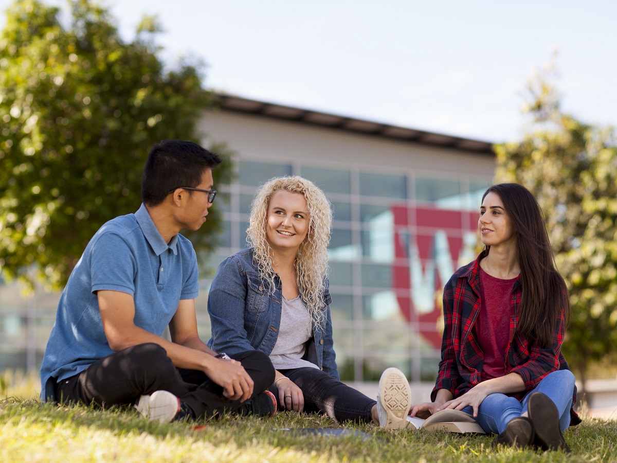 Students photographed for International brochures