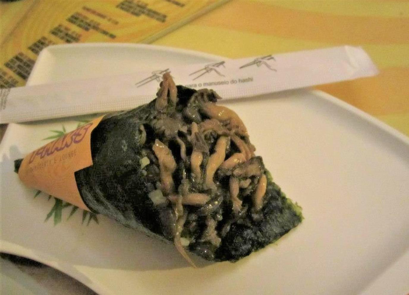 南米旅行_しめじの手巻き寿司