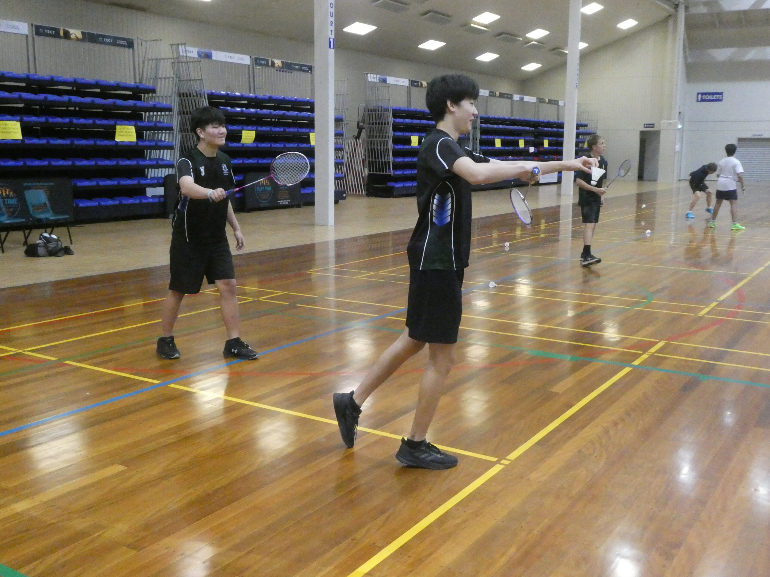 Group ready for lazer tag