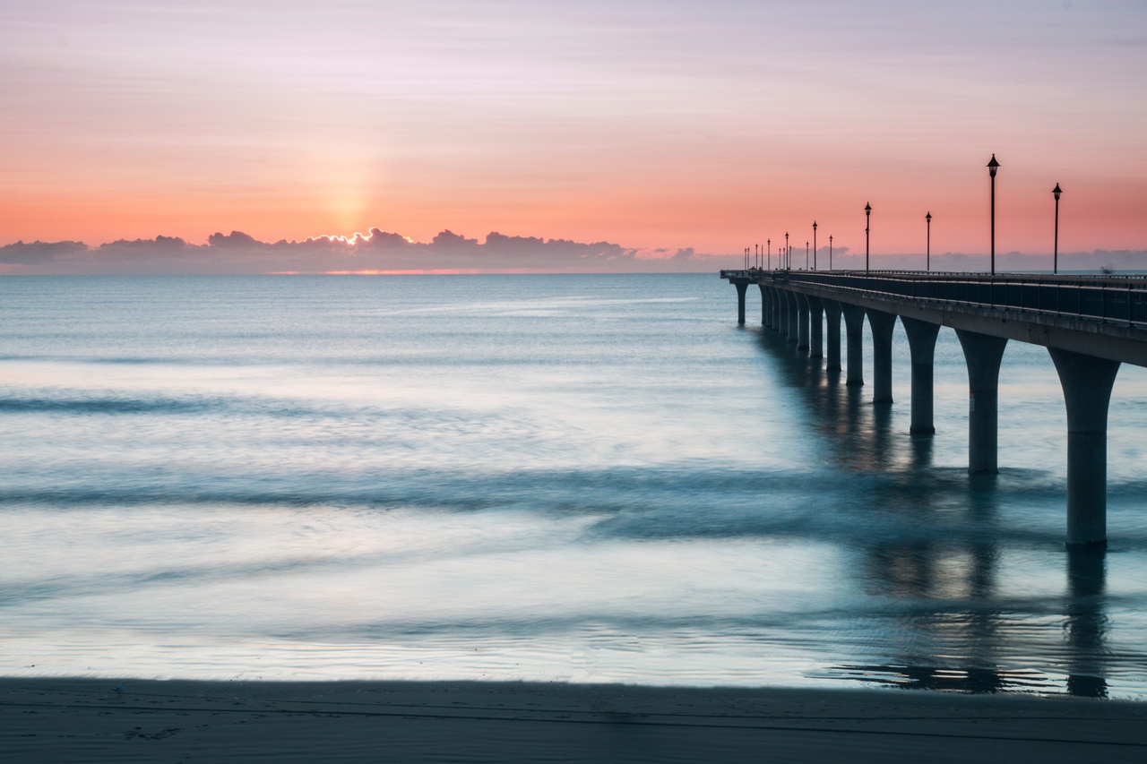 Pier at sunrise